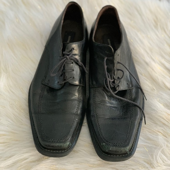 Kenneth Cole NY black leather shoes size 10.5 - Picture 3 of 8